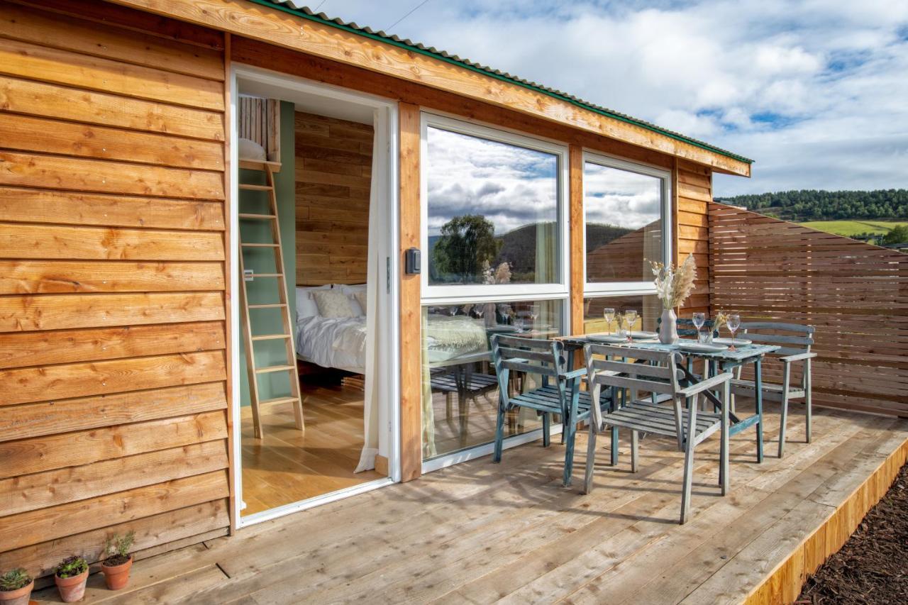 Alba - Charming Boutique Forest View Cabin With Hot Tub In Ballater Ngoại thất bức ảnh